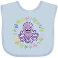 thumbnail image 3 of Inktastic Octopus Cute Girls Girls Baby Bib, 3 of 4