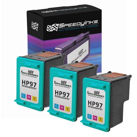 Speedy Remanufactured Replacements for HP 97 / C9363WN Color Cartridges (3-Pack) for DesignJet 5940  DeskJet 460  5745 OfficeJet 6210  K7100  PSC 1600  2355 PhotoSmart 2605  2613  335xi  425v