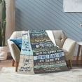 thumbnail image 7 of To My Son Blanket Gifts For Kids Adults - Lightweight Throw Blanket For Bedroom Living Room Decor Soft Fuzzy Fleece Cozy Plush Bed Couch 50"X40", 7 of 7