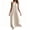 Beige, variant on Xaqiouau Women's Halter Neck Sleeveless Maxi Dress Loose Casual Linen Blend Flowy Summer Beach Dress