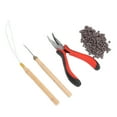 thumbnail image 4 of Kit, Aluminum  Accessories Professional Composite Wood Easy To Hold Silicone Ring  For Extending Hair 3#, 4 of 8