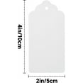 thumbnail image 2 of White Gift Tags with String, Blank 2X4 Inch Tags for Presents, 50 Pcs White 2X4 Inch, 2 of 7