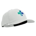 thumbnail image 5 of Medical Logo Embroidered Solid Cotton Twill Pro Style Cap - White OSFM, 5 of 5