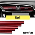 thumbnail image 4 of Assortment Access Brand New Car Strip Stripes Interior Parts Decoration PVC Personality 1 Piece 10Pcs 20cm/strip, 4 of 11