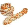 thumbnail image 3 of Knitsilk Shibori Sari Silk Ribbon Yarn-Orange|Best for Crochet, Knitting, and Embroidery,and Jewelry Making |Sustainable and Unique Texture Ribbon Yarn|50 GMS-30 Yards,Pack of 3, 3 of 5