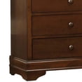 thumbnail image 2 of Transitional Style Wooden Chest With 5 Drawers  Cherry Brown, 2 of 5