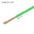 thumbnail image 2 of Uxcell 1/4 Green Vinyl Coated Wire Ropes 20ft Galvanized Steel with 2PCS M6 Loop Sleeves, 2 of 7
