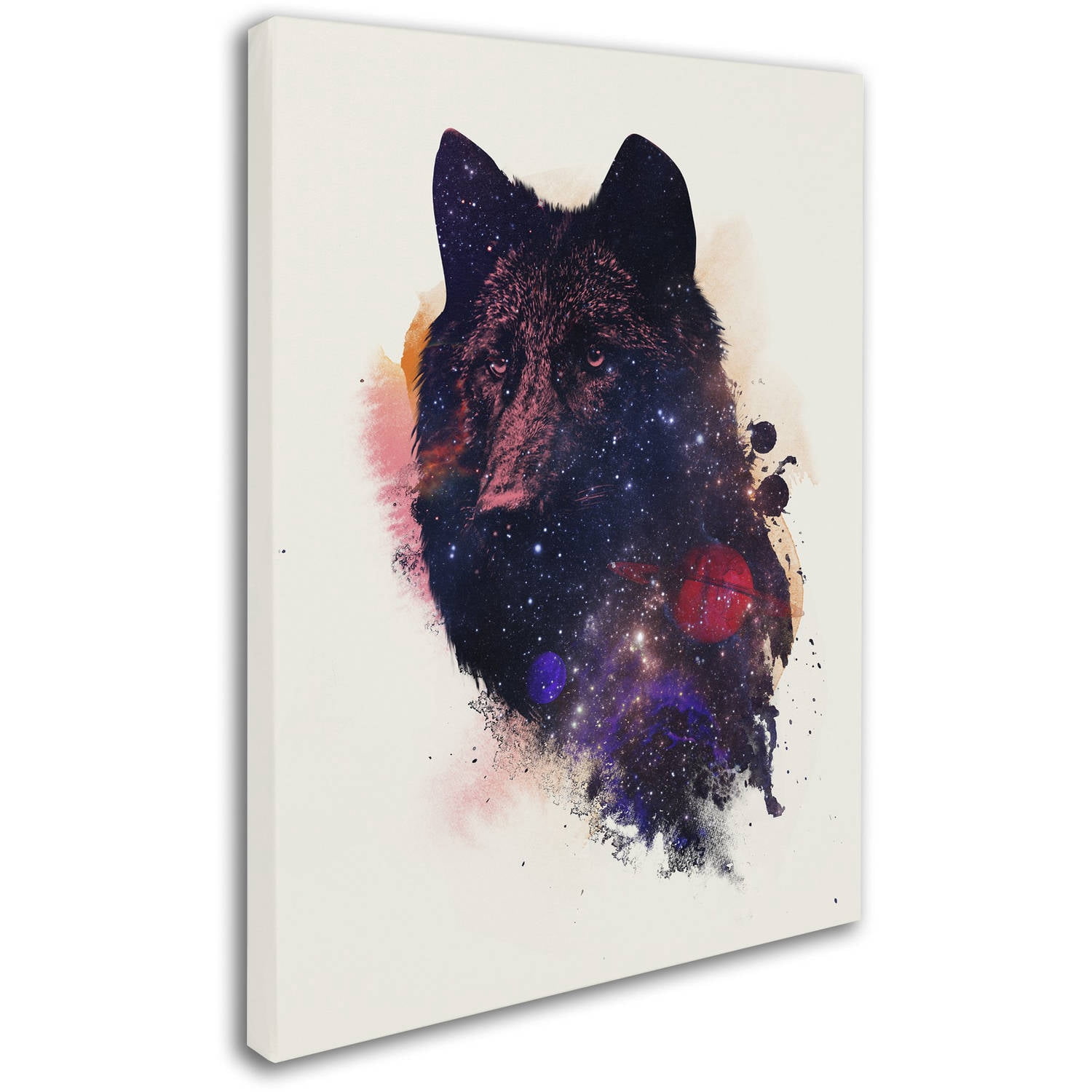 Trademark Fine Art 'Universal Wolf' Canvas Art by Robert Farkas