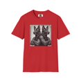 thumbnail image 4 of Muscle Twins Black German Shepherds Unisex Softstyle T-Shirt, 4 of 10