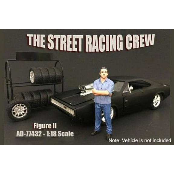 Street Racing Crew Figure #2 - American Diorama 77432 - 1/18 Scale Diecast Model Toy Car