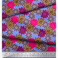 thumbnail image 2 of Soimoi Moss Georgette Fabric Flower Artistic Print Fabric by Yard 42 Inch Wide, 2 of 3
