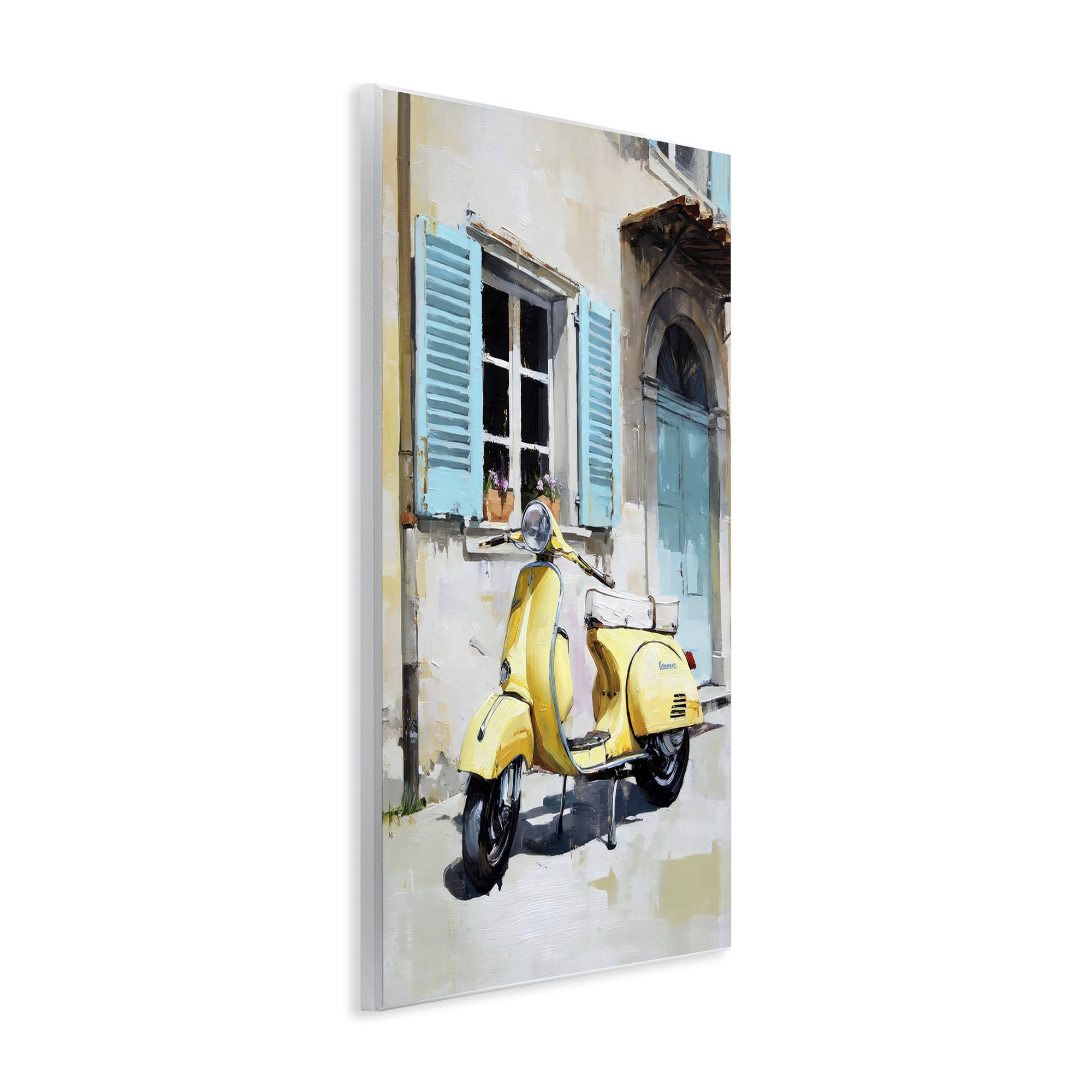 Stupell Industries Sunny Day Scooter Ride Wall Plaque Art, design by Petal Prints Design