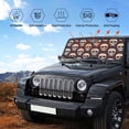 thumbnail image 6 of Bingfone funny Skull star Car Windshield Sun Shade Protector Keep Your Vehicle Cool Sun Shield Visor Cover Foldable for Car Truck SUV-Small, 6 of 8