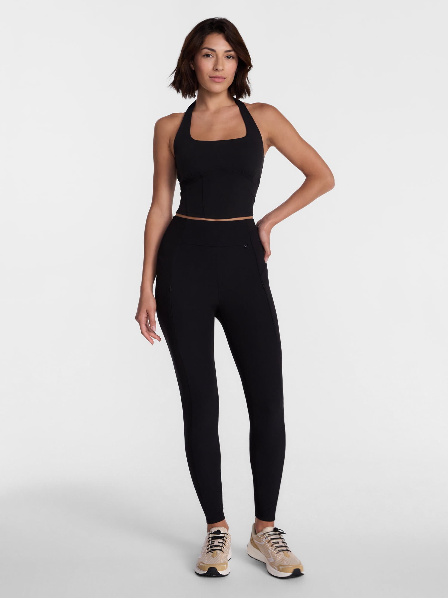 Avia Women's Hybrid Leggings, 27" Inseam, Sizes XS-XXL