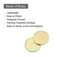 thumbnail image 4 of Brass Stamping Blank Round Metal DIY Tag 9mm Dia 1mm Thick for Craft, Pendant Decoration, Pack of 40, 4 of 7