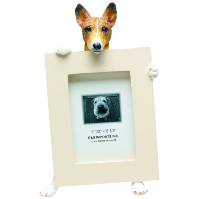 Basenji Picture Frame Holds Your Favorite 2 5 By 3 5 Inch Photo Hand Painted Realistic Looking Basenji Stands 6 Inches Tall Hol Walmart Com Walmart Com