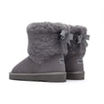 thumbnail image 3 of Weestep Girls Toddler Little Kid Warm Fur Winter Ankle Flat Snow Boot(8 Toddler, Fur Grey), 3 of 7