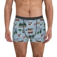 thumbnail image 1 of Balery Camping Caravan Calzoncillos bóxer para hombre, ropa interior de algodón suave y transpirable con cinturilla de nailon-Small, 1 of 5