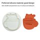 thumbnail image 3 of Inteprter 2 piezas de moldes para galletas, accesorios para hornear, molde en relieve, herramientas de decoración de pasteles, fácil de limpiar, cortador Artesanía Inteprter HA061138-00, 3 of 6