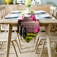 thumbnail image 2 of Modern Table Runner 3D Flower Printing Print Table Runners for Wedding Party Home Decorations Picnic Dinner Dining Table Cover, 2 of 5