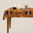thumbnail image 2 of Thanksgiving Turkey Tablecloths Polyester Table Cloth for Kitchen Dinning Table Washable Table Cover for Parties Wedding Picnic, 2 of 6