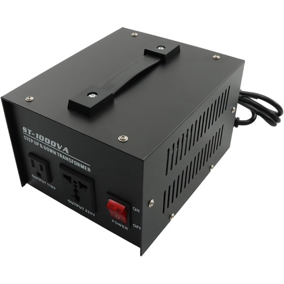 waltyotur 1000W Transformer Circuit Breaker Protected Step-Up/Step-Down - 110V to 220V/220V to 110V Power Converter Universal Outlet