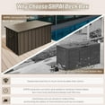 thumbnail image 6 of Domi Outdoor Living 190 Gallon Large Deck Box,Outdoor Storage for Patio Furniture, Organization and Storage for Outdoor Cushions, Garden Tools and Pool Toys, Lockable,Dark Brown, 6 of 7