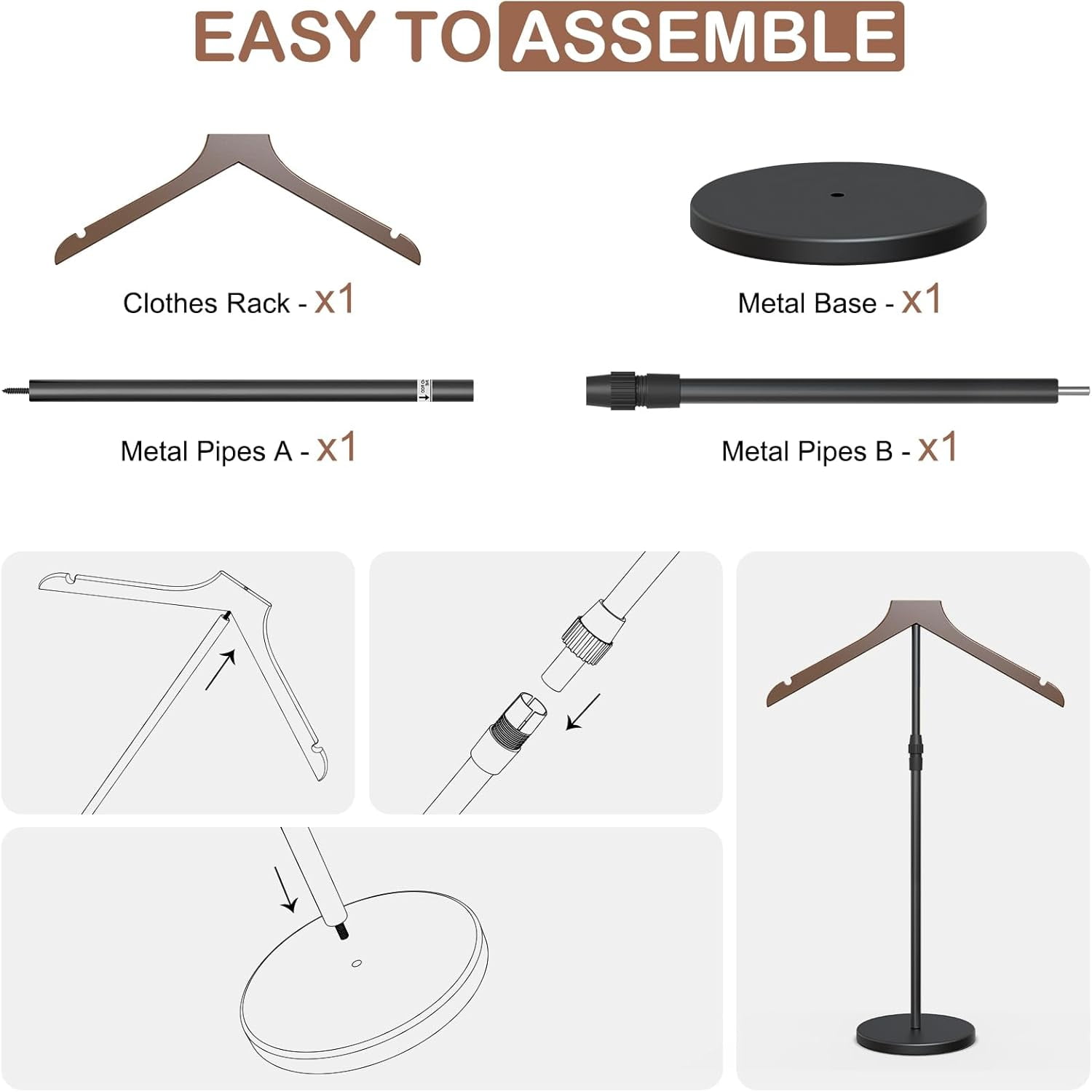 Shirt Display Stand, 18-34 Inch Height Adjustable Mannequin Torso for Vendors Shop, More Stable Dress Form Portable Clothes Garment Rack, T Shirt Display Holder Jacket Coat Stand Hanger