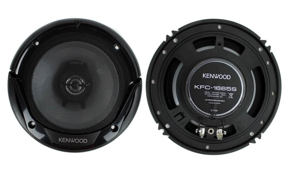 1 Pair Kenwood KFC-1666S 300 Watt 6.5-Inch Coaxial 2 Way Car Audio Speakers