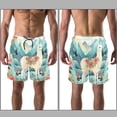thumbnail image 3 of luoweisi Men's Beach Shorts Quick Dry Swim Trunks with Mesh Lining Alpaca XL, 3 of 5