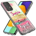 thumbnail image 2 of MUNDAZE Samsung Galaxy A01 Shockproof Clear Hybrid Protective Phone Case Summer Brush Strokes Sunrise Sunburn Sunset Repeat Cover, 2 of 5