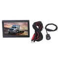 thumbnail image 2 of Backup Camera Monitor, Anti Overheating Waterproof Rear View System High Definition 170 Wide Angle  for RV for Trailer Round Camera,Round Hole Camera,4LED Light Camera,License, 2 of 7