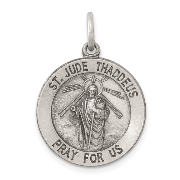 925 Sterling Silver St. Jude Thaddeus Medal Pendant Fine Jewelry For Women Gifts For Her