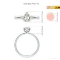 thumbnail image 5 of ANGARA Natural 1 Ct. Diamond Solitaire Engagement Ring in Sterling Silver for Women (Ring Size: 12), 5 of 10