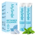 thumbnail image 1 of El limpiador Retainer Cleaner MySmile con 120 tabletas elimina las manchas y el olor, 1 of 8