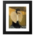 thumbnail image 2 of Helene Schjerfbeck 20x24 Black Modern Framed Museum Art Print Titled - The Gipsy Woman (1919), 2 of 5