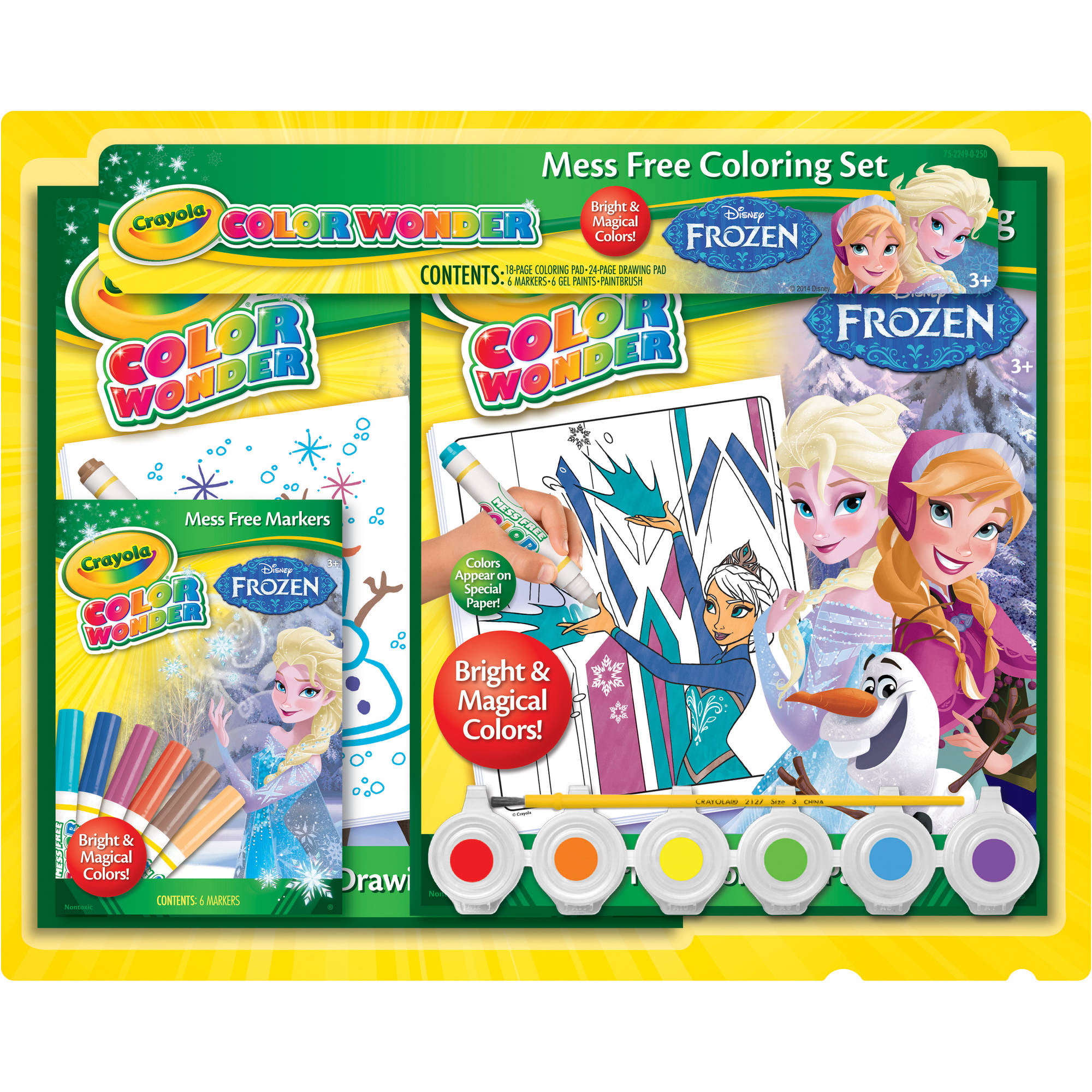 Crayola Color Wonder Disney Princess Glitter Paper and Markers Multi