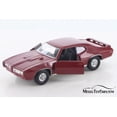 thumbnail image 3 of 1969 Pontiac GTO, Red - Welly 43714D - 4.5" Diecast Model Toy Car (Brand New but NO BOX), 3 of 4