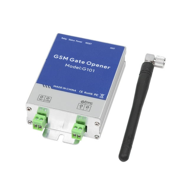G202 GSM Gate Opener Relay Switch Remote Control 200 User Door Access Wireless Door Opener Free Call 850/900/1800/1900MHz For Driveway ,Ultra-Quiet Operation