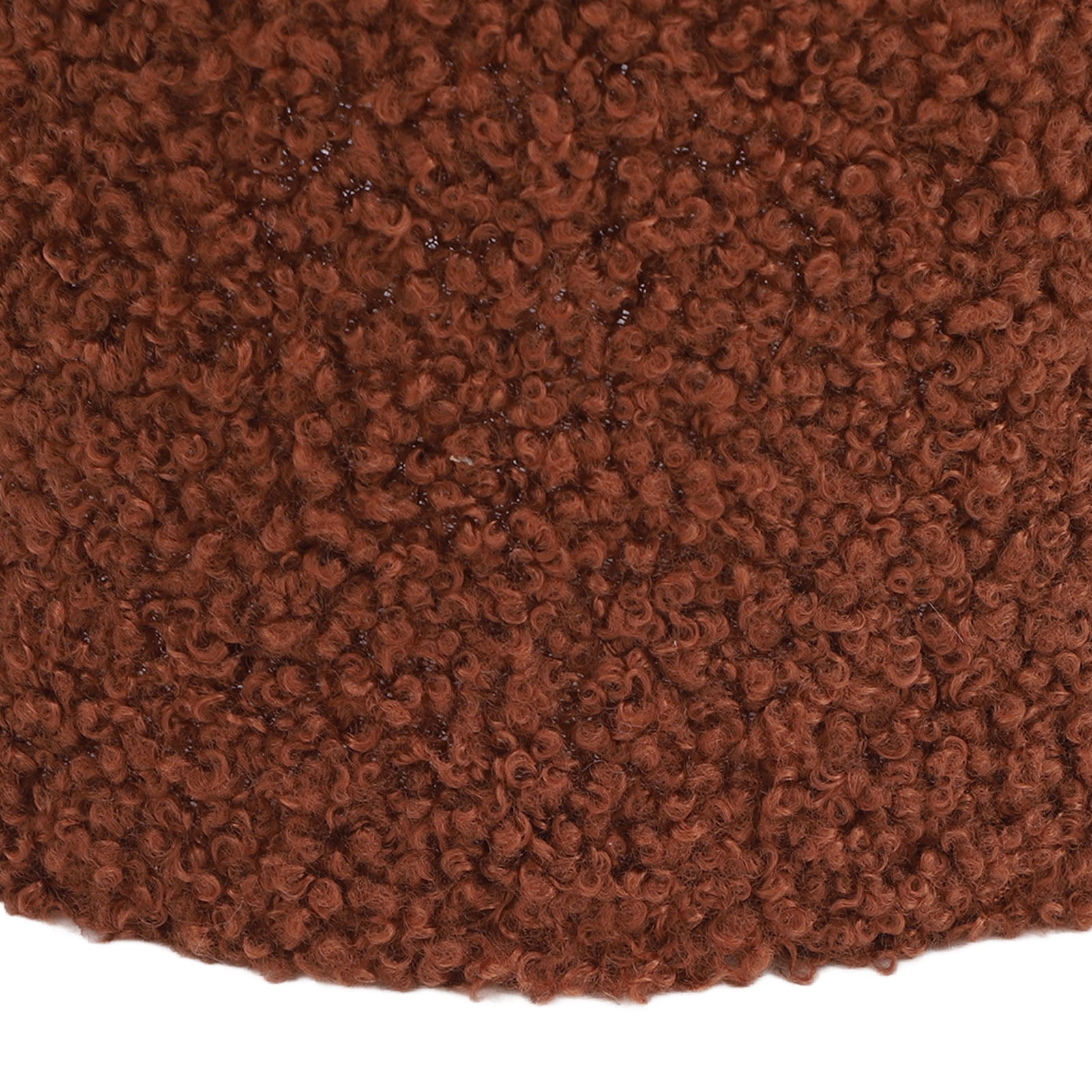 YAHHU Plush Cloth Lamp Shade Replacement Decorative Soft Comfortable Cone Round Lamp Shade for E27 E14 Table Lamp, Brown (6.7 inches / 17 cm)