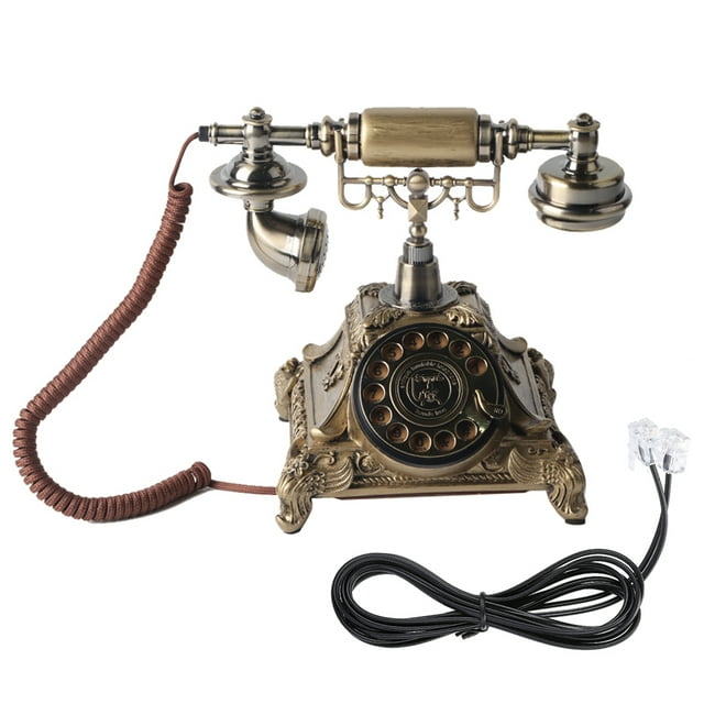 Dial de tocadiscos clásico de resina epoxi, decoración de teléfono europea arcaica vintage para una vida artística elegante