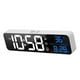 thumbnail image 1 of Inteprter Despertador LED Pantalla digital Termómetro recargable Reloj de temperatura de repetición ajustable con modo de repetición Electrodomésticos Englisch weiß Inteprter HA007072-02B, 1 of 6