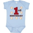 thumbnail image 3 of Inktastic First Birthday Baseball Boys Baby Bodysuit, 3 of 5