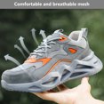 thumbnail image 6 of Safety Trainers Mens Steel Toe Cap Trainers Lightweight Safety Work Shoes Work Trainers Puncture Proof Non-Slip Shoes, 6 of 8
