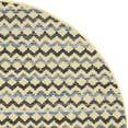 thumbnail image 3 of SAFAVIEH Montauk Harding Geometric Striped Cotton Area Rug, Gold/Blue/Black, 4' x 4' Round, 3 of 5
