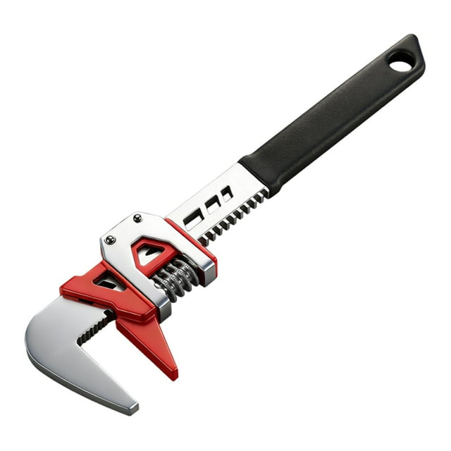 Llave de tubo para plomería, multiusos, robusta, profesional, apertura de mandíbula de 0 a 75 mm para instalación de tuberías, reparaciones domésticas