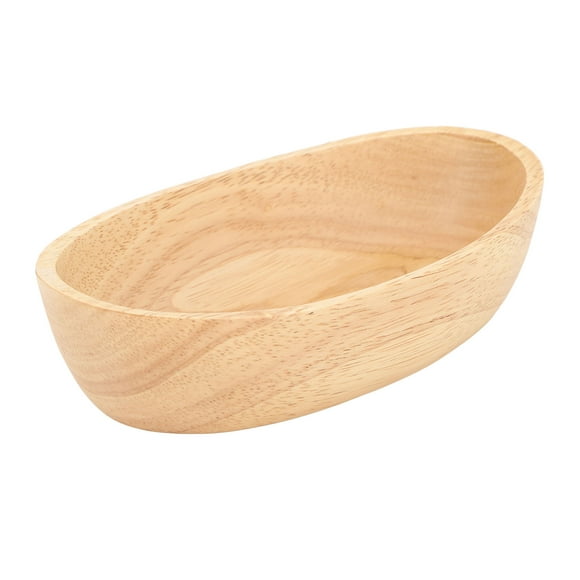 Wood Smoothing Thick Oval Wooden Plates Serving Trays Wooden Sushi Boat Wood Boat Dishes Food Serving Plate Tray For Family Bar Cafe Party