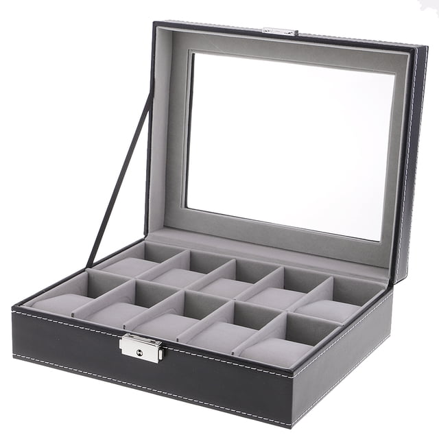 Organizador de almacenamiento de Joyas Sunnimix Estuche para exhibición de relojes