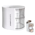 thumbnail image 3 of Rotating Dust-Proof Desktop Organizer for Makeup Sponges, Cushion Lipsticks, and Brushes, 3 of 8