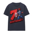thumbnail image 1 of Captain America Womens 7th Birthday T-Shirt, 1 of 6